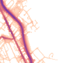 Daytime road noise heatmap for CH62 1HG