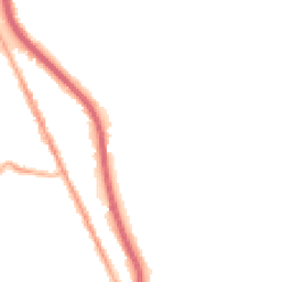 Night-time road noise heatmap for CH62 1HG