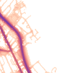 Daytime road noise heatmap for CH62 1HQ