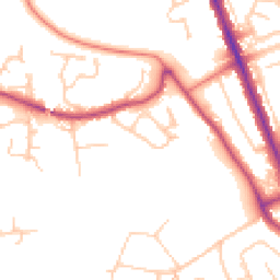 Daytime road noise heatmap for CH62 2AS