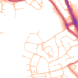 Daytime road noise heatmap for CH62 2BS