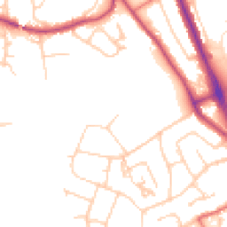 Daytime road noise heatmap for CH62 2BU