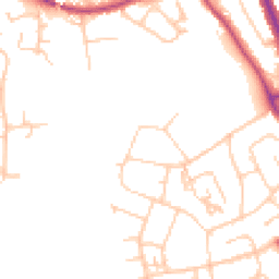 Daytime road noise heatmap for CH62 2BY