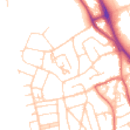 Daytime road noise heatmap for CH62 2EP