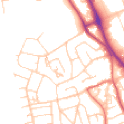 Daytime road noise heatmap for CH62 2EQ