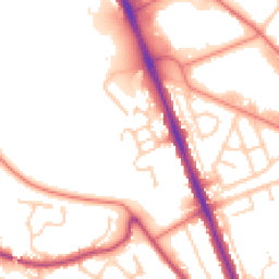 Daytime road noise heatmap for CH62 2ET