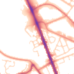 Daytime road noise heatmap for CH62 2EY