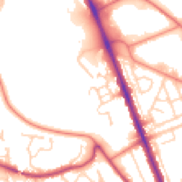 Daytime road noise heatmap for CH62 2FD
