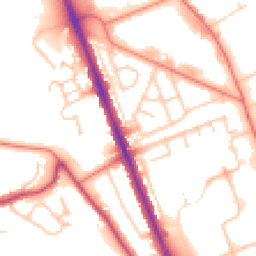 Daytime road noise heatmap for CH62 3LF