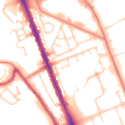 Daytime road noise heatmap for CH62 3LJ