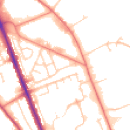 Daytime road noise heatmap for CH62 3LN