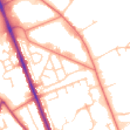 Daytime road noise heatmap for CH62 3LP
