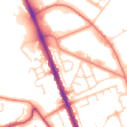 Daytime road noise heatmap for CH62 3LX