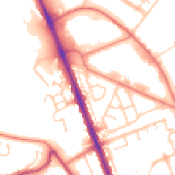 Daytime road noise heatmap for CH62 3LZ