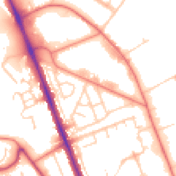 Daytime road noise heatmap for CH62 3ND
