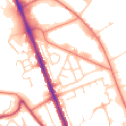 Daytime road noise heatmap for CH62 3NF