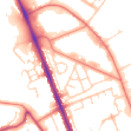 Daytime road noise heatmap for CH62 3NH