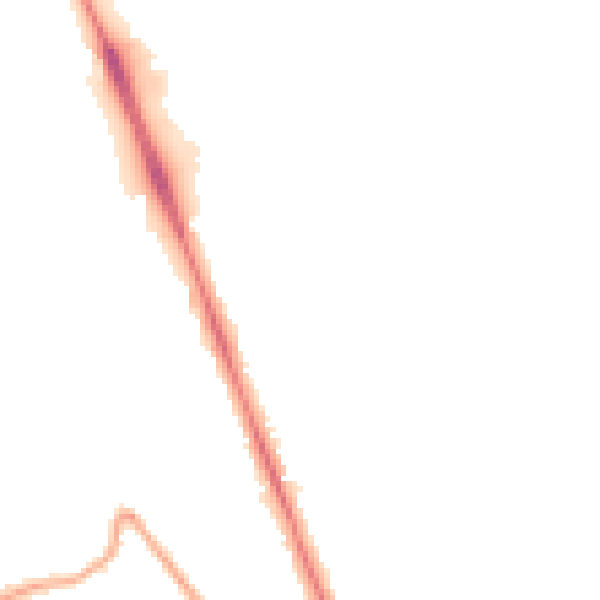 Night-time road noise heatmap for CH62 3NH