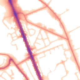 Daytime road noise heatmap for CH62 3NQ