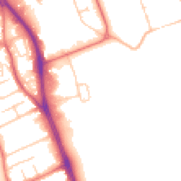 Daytime road noise heatmap for CH62 3QA