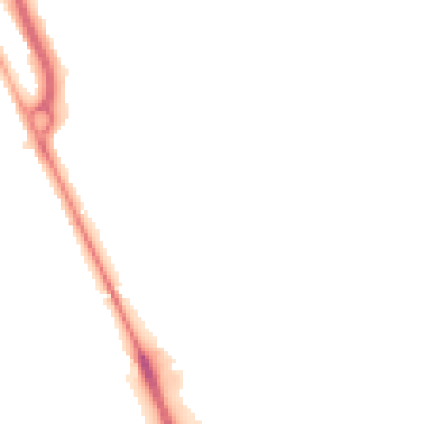 Night-time road noise heatmap for CH62 4AD
