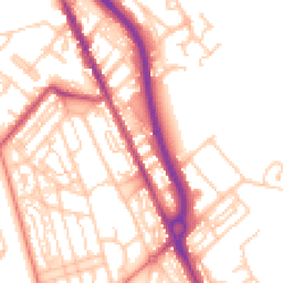 Daytime road noise heatmap for CH62 4RP