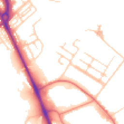 Daytime road noise heatmap for CH62 4UG