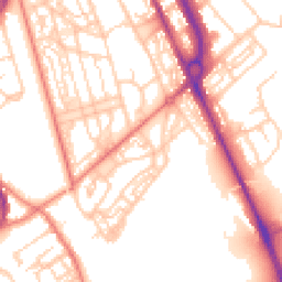 Daytime road noise heatmap for CH62 4UH