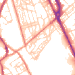 Daytime road noise heatmap for CH62 4UN