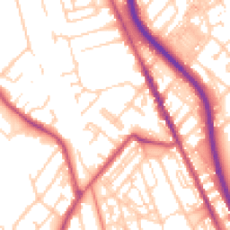 Daytime road noise heatmap for CH62 5BD