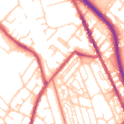 Daytime road noise heatmap for CH62 5BJ