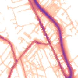 Daytime road noise heatmap for CH62 5BS