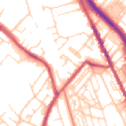 Daytime road noise heatmap for CH62 5BY