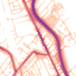 Daytime road noise heatmap for CH62 5DA