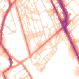 Daytime road noise heatmap for CH62 5DP