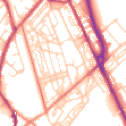Daytime road noise heatmap for CH62 5EE
