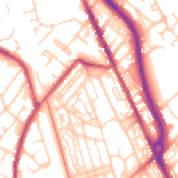 Daytime road noise heatmap for CH62 5EH