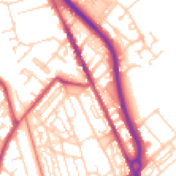 Daytime road noise heatmap for CH62 5ET