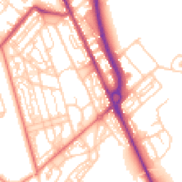 Daytime road noise heatmap for CH62 5HA
