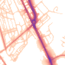Daytime road noise heatmap for CH62 5HB