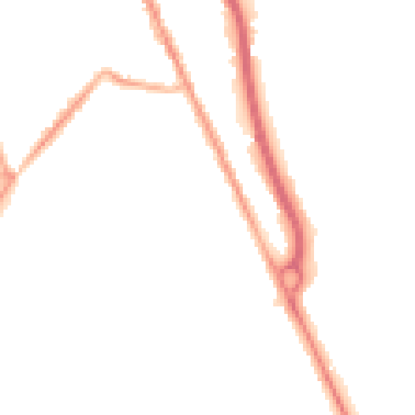 Night-time road noise heatmap for CH62 5HF