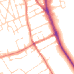 Daytime road noise heatmap for CH62 6AJ
