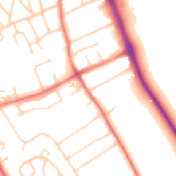 Daytime road noise heatmap for CH62 6AP