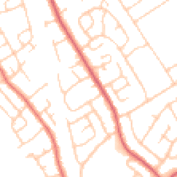 Daytime road noise heatmap for CH62 6DR
