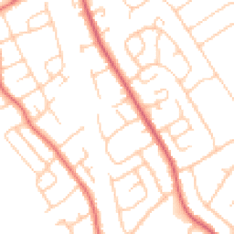 Daytime road noise heatmap for CH62 6DS