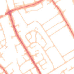 Daytime road noise heatmap for CH62 6DT