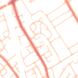 Daytime road noise heatmap for CH62 6EB