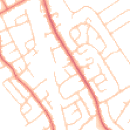 Daytime road noise heatmap for CH62 6HD