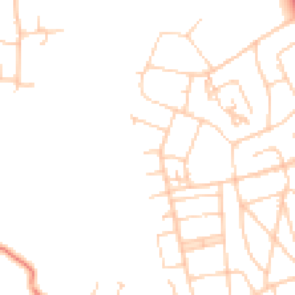Daytime road noise heatmap for CH62 7AT