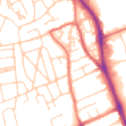 Daytime road noise heatmap for CH62 7BP